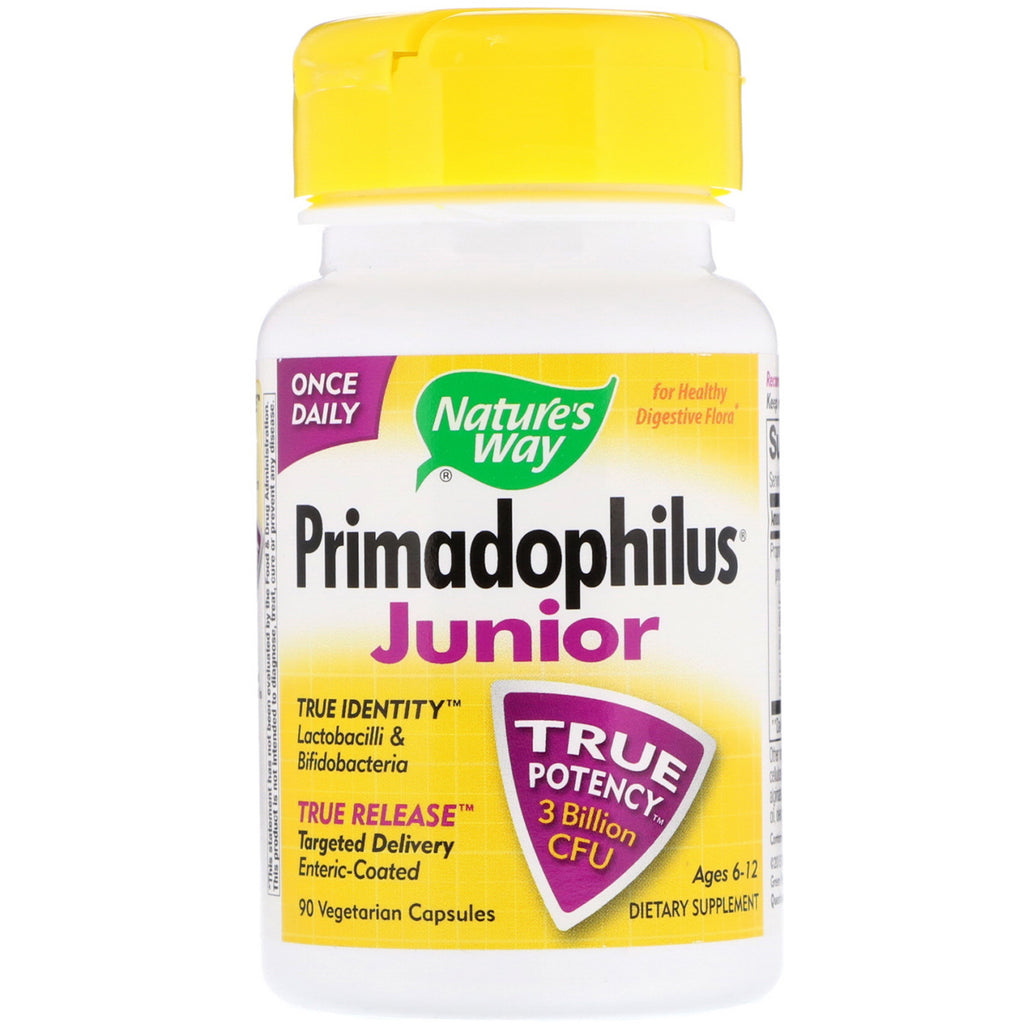 Nature's Way, Primadophilus, Junior, Ages 6-12, 90 Vegetarian Capsules