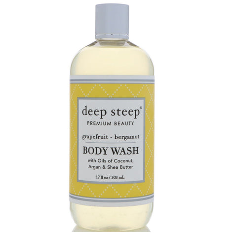 Deep Steep, Body Wash, Grapefruit - Bergamot, 17 fl oz (503 ml)