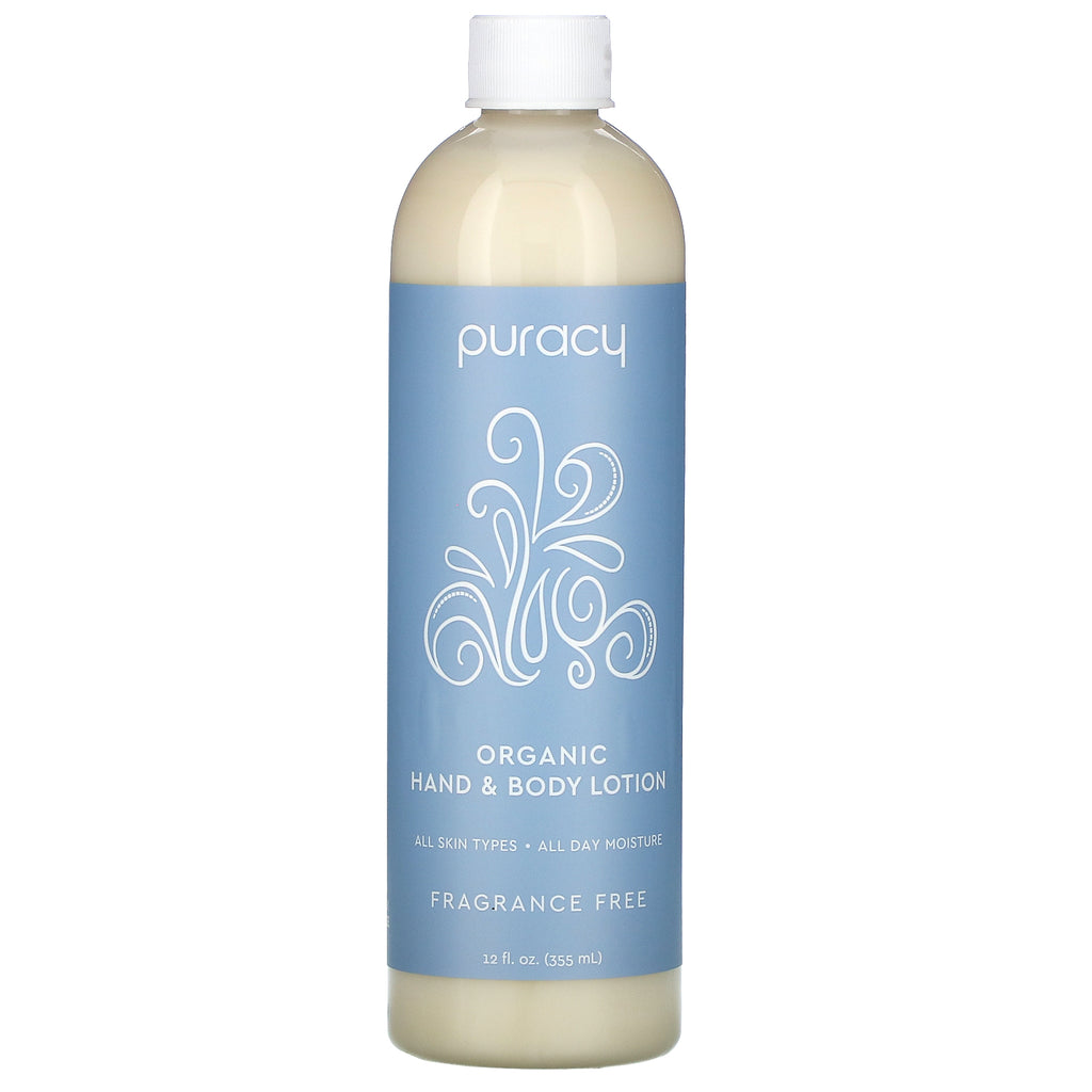 Puracy, Organic Hand & Body Lotion, Fragrance-Free, 12 fl oz (355 ml)