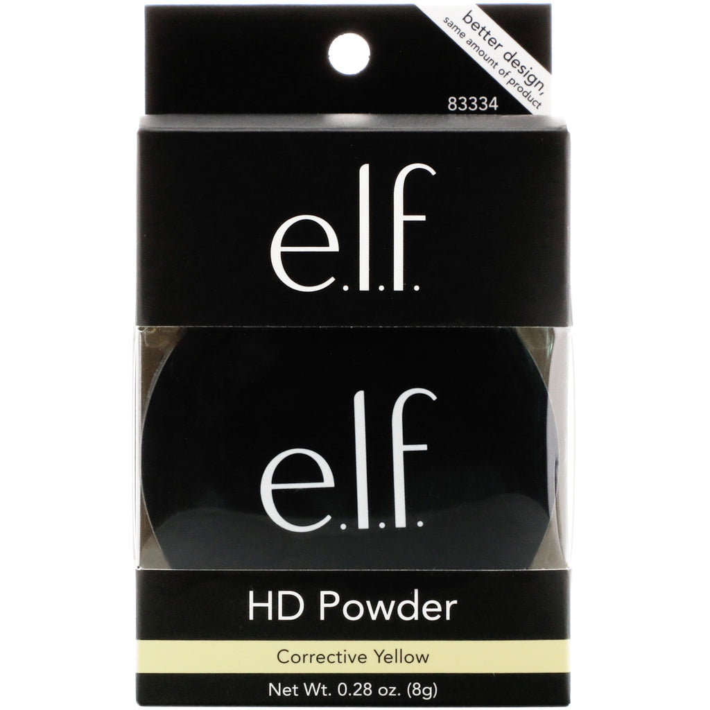 E.L.F., High Definition Powder, Corrective Yellow, 0.28 oz (8 g)