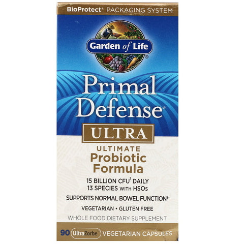 Garden of Life, Primal Defense, Ultra, Ultimate Probiotic Formula, 90 UltraZorbe Vegetarian Capsules