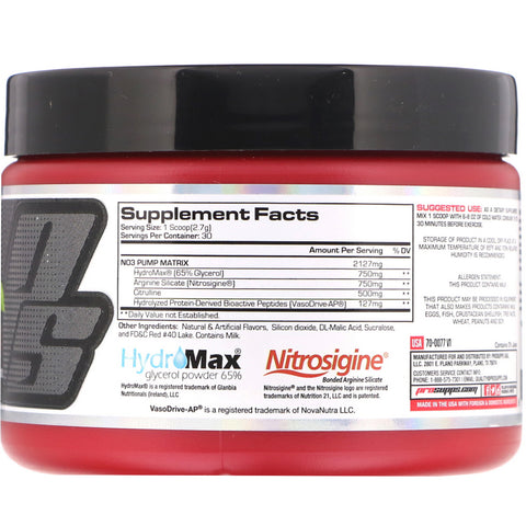 ProSupps, NO3Drive, Nitric Oxide Amplifier, Fruit Punch, 2.9 oz (81 g)