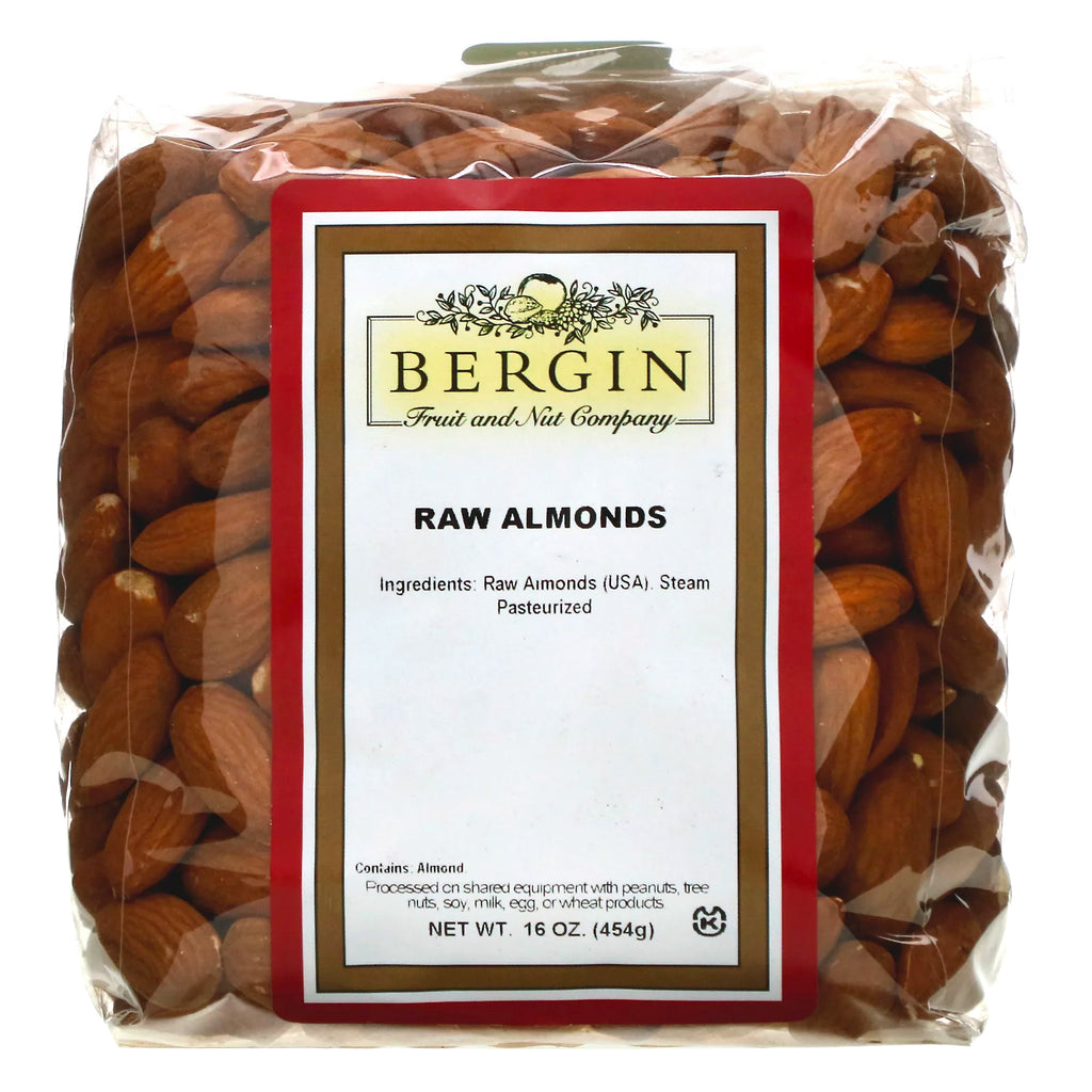 Bergin Fruit and Nut Company, Raw Almonds, 16 oz (454 g)