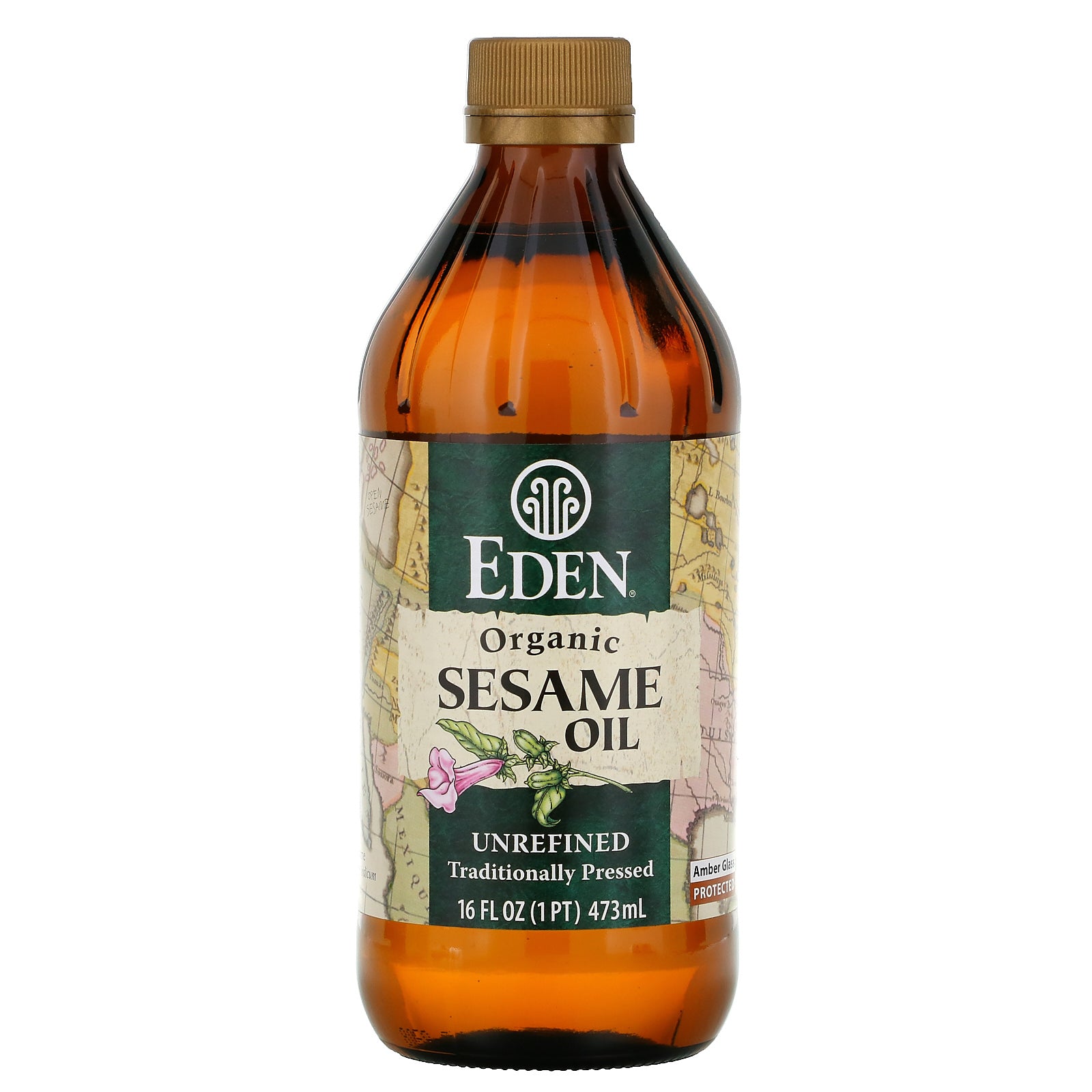 Eden Foods, Organic Sesame Oil, Unrefined, 16 fl oz (473 ml)