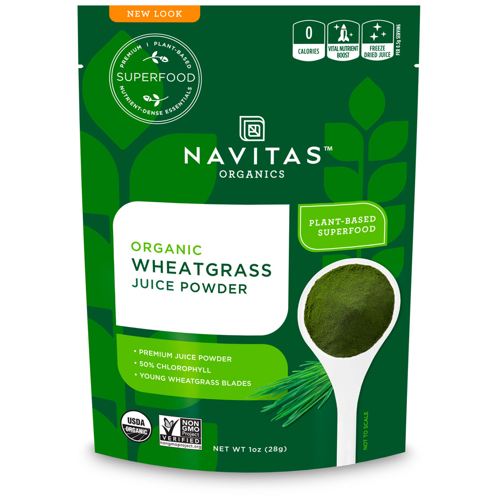 Navitas Organics, Organic Wheatgrass Juice Powder, 1 oz (28 g)