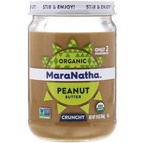 MaraNatha, Organic Peanut Butter, Crunchy, 16 oz (454 g)