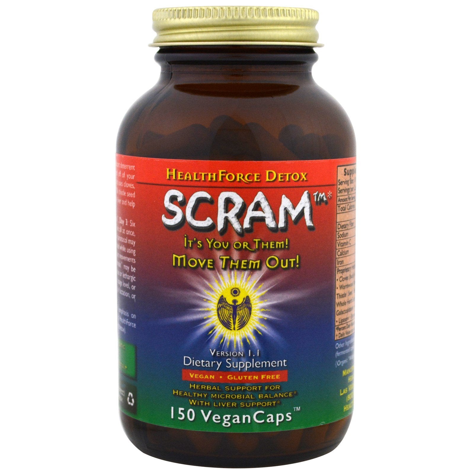 HealthForce Superfoods, Scram, 150 VeganCaps