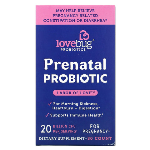 LoveBug, Prenatal Probiotic, 20 Billion CFU, 30 Count