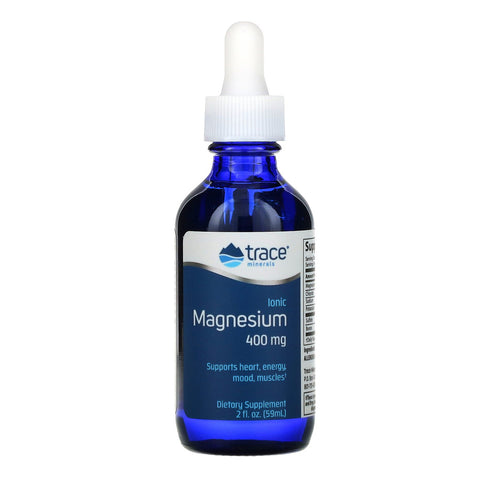 Trace Minerals Research, Ionic Magnesium, 400 mg, 2 fl oz (59 ml)