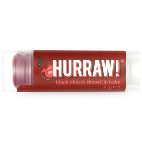 Hurraw! Balm, Tinted Lip Balm, Black Cherry, .15 oz (4.3 g)