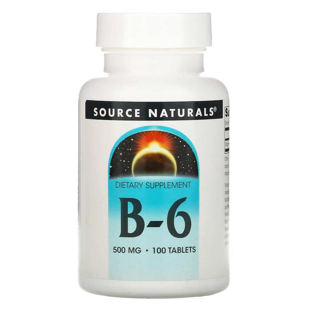 Source Naturals, B-6, 500 mg, 100 Tablets