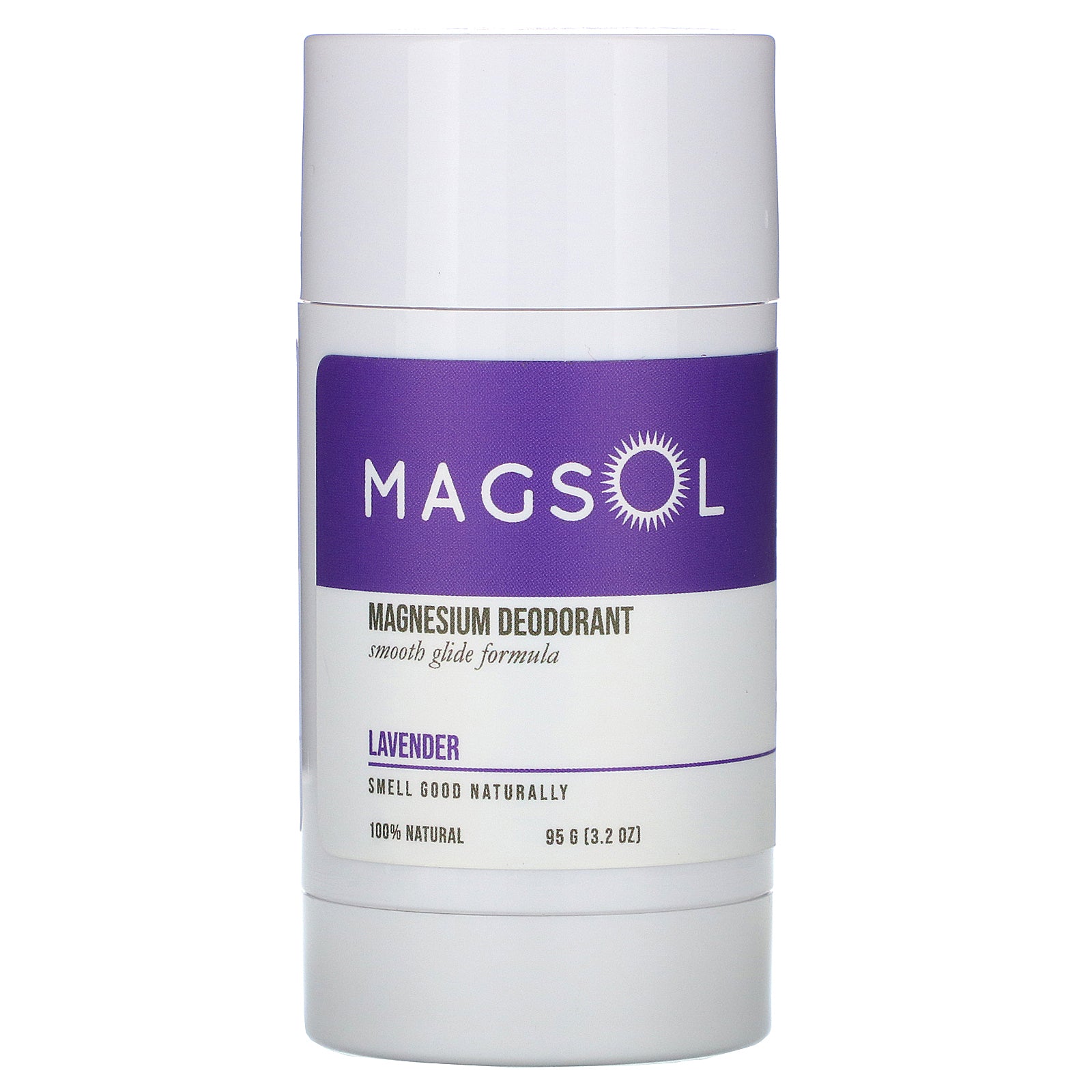 Magsol, Magnesium Deodorant, Lavender, 3.2 oz (95 g)