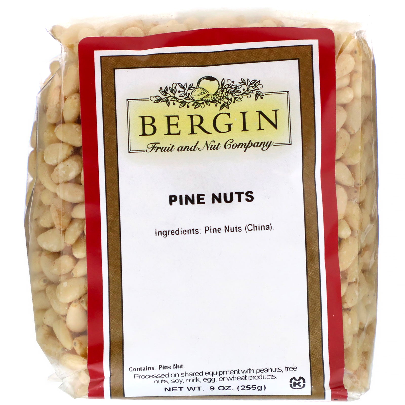 Bergin Fruit and Nut Company, Pine Nuts, 9 oz (255 g)