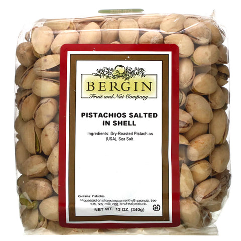 Bergin Fruit and Nut Company, Pistachios Salted in Shell, 12 oz (340 g)