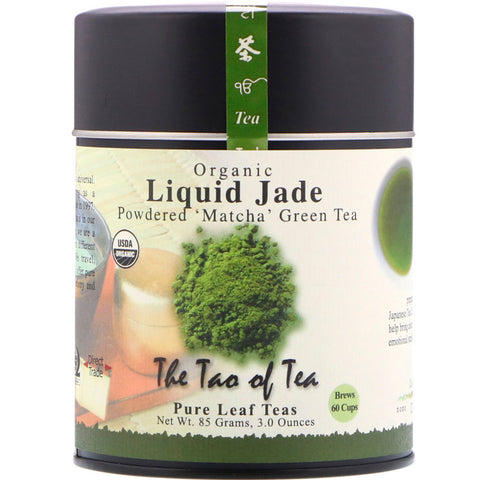 The Tao of Tea, Organic Powdered Matcha Green Tea, Liquid Jade, 3 oz (85 g)