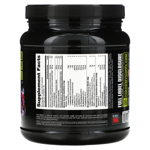 NutraBio Labs, Intra Blast, Intra Workout Amino Fuel, Grape Berry Crush, 1.6 lb (722 g)