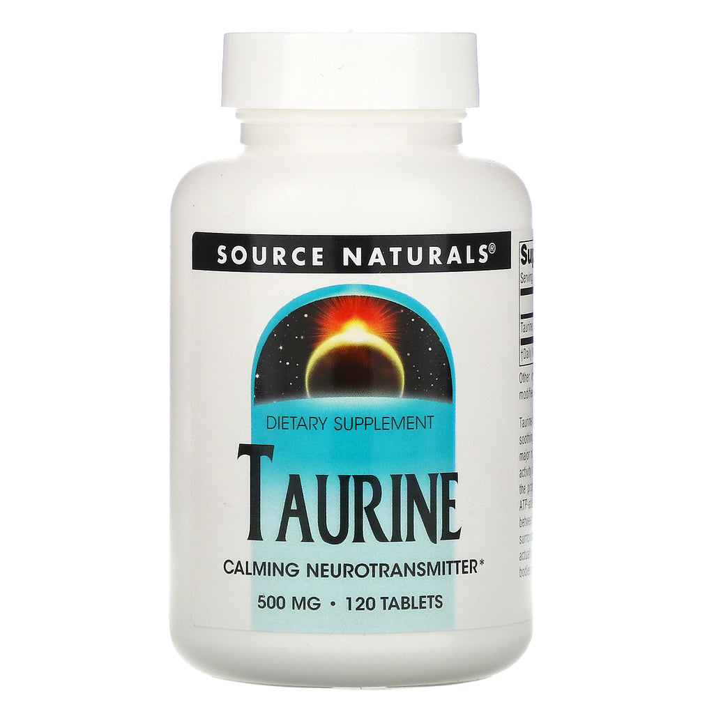 Source Naturals, Taurine, 500 mg, 120 Tablets