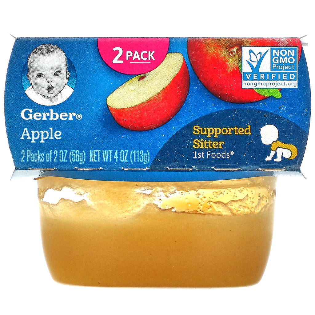 Gerber, Apple, 2 Pack, 2 oz (56 g) Each