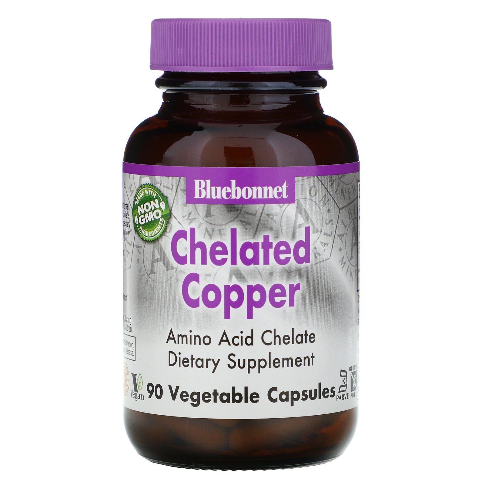 Bluebonnet Nutrition, Chelated Copper, 90 Vcaps