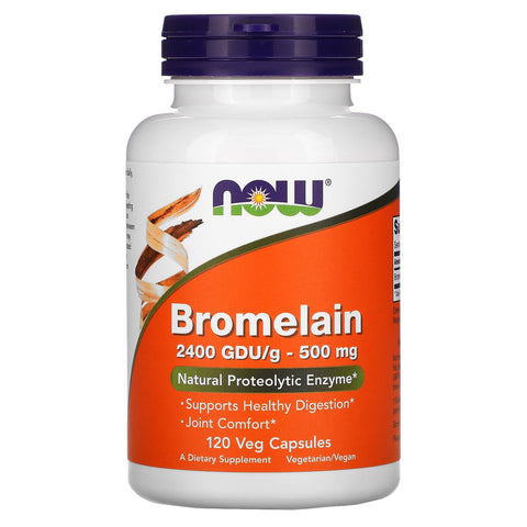 Now Foods, Bromelain, 500 mg, 120 Veg Capsules