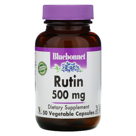 Bluebonnet Nutrition, Rutin, 500 mg, 50 Vegetarian Capsules