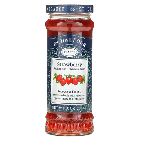 St. Dalfour, Strawberry, Deluxe Strawberry Spread, 10 oz (284 g)