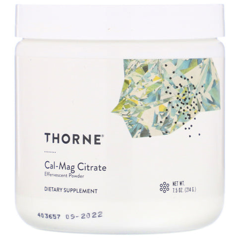 Thorne Research, Cal-Mag Citrate, Effervescent Powder, 7.5 oz (214 g)