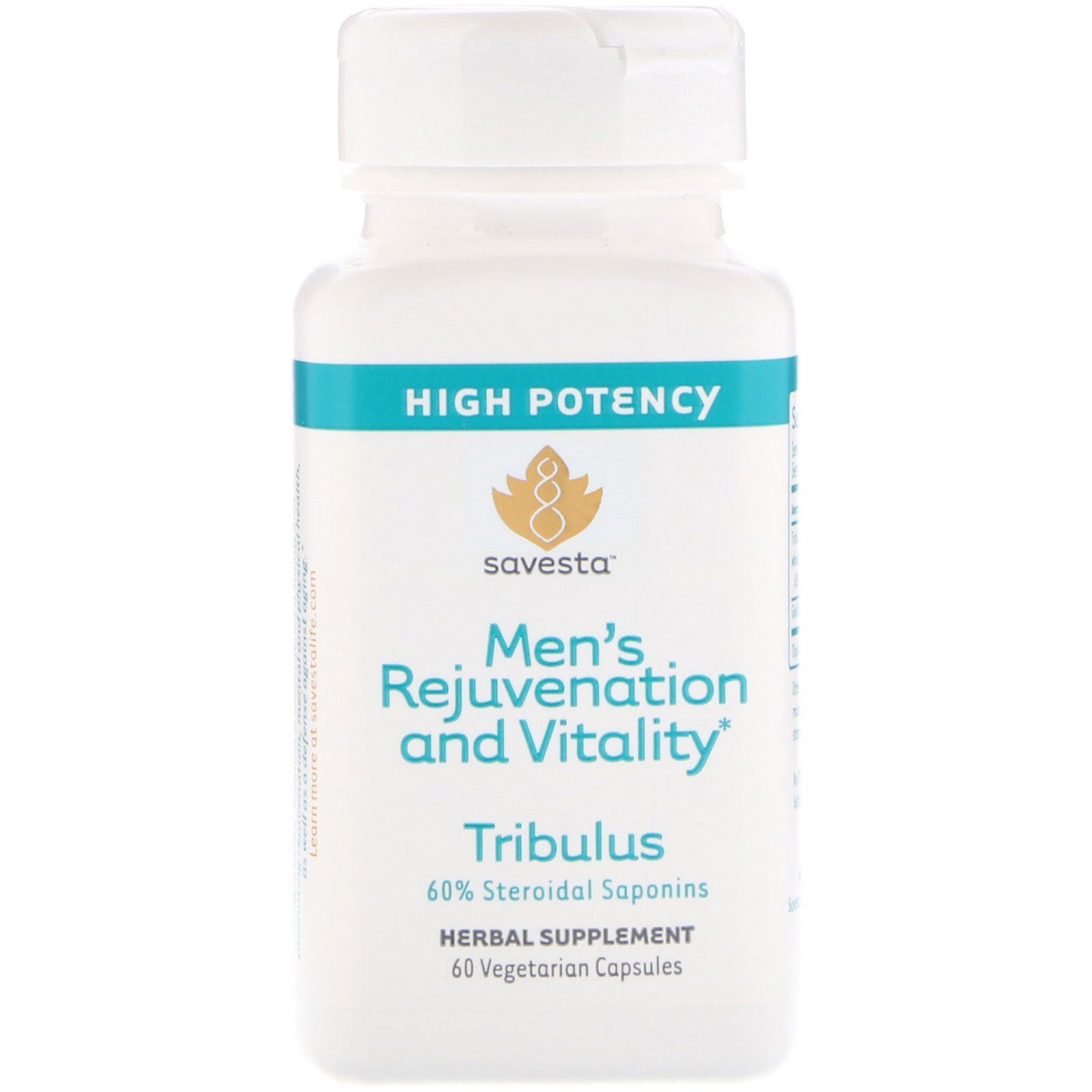 Savesta, Tribulus, Men's Rejuvenation and Vitality, 60 Vegetarian Capsules