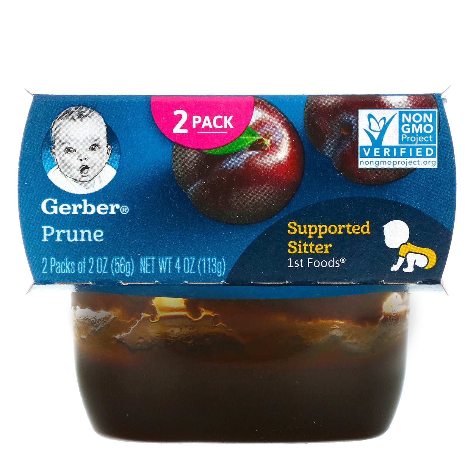 Gerber, Prune, 2 Pack, 2 oz (56 g) Each