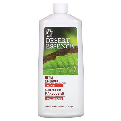 Desert Essence, Neem Mouthwash, Cinnamint, 16 fl oz (473 ml)