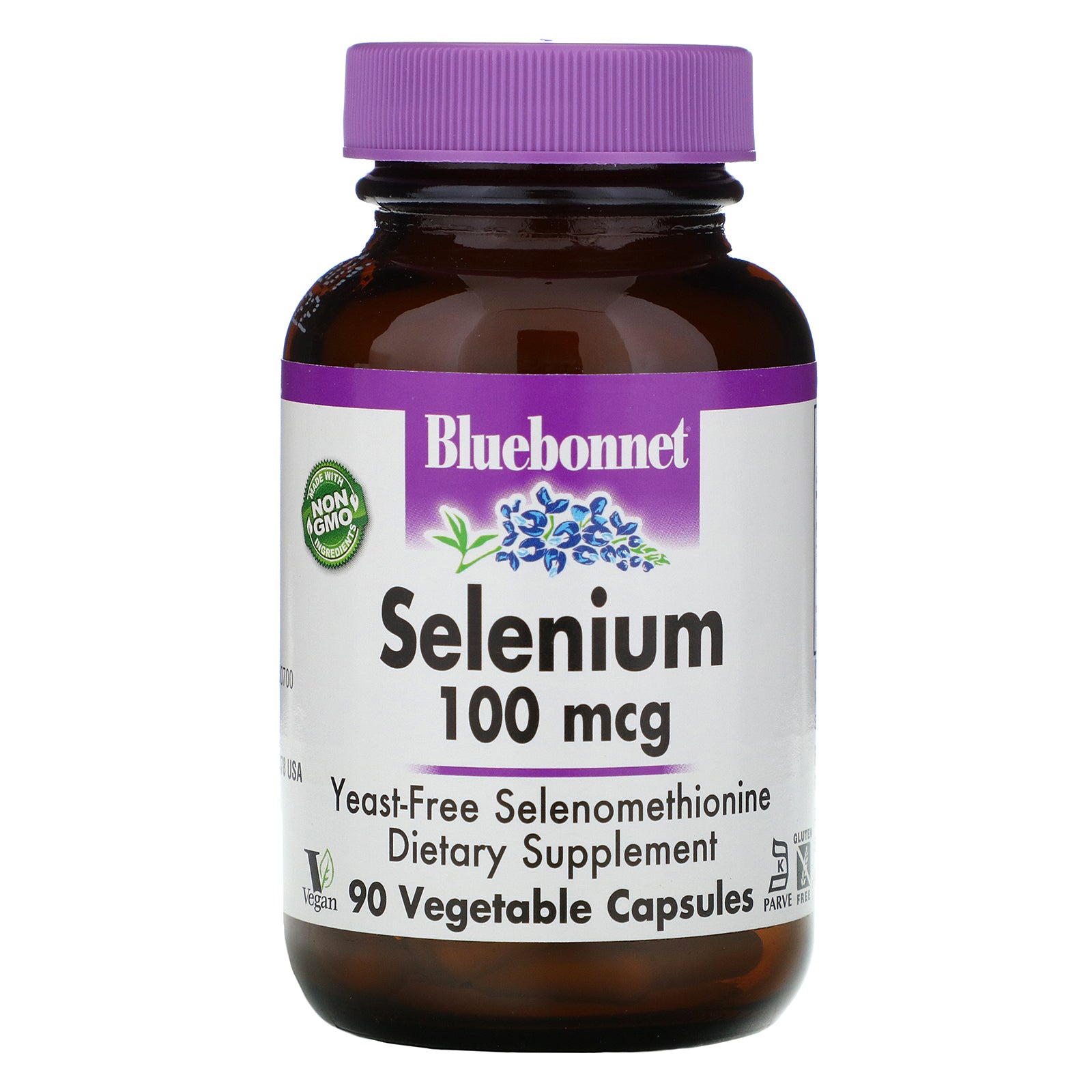 Bluebonnet Nutrition, Selenium, 100 mcg, 90 Vcaps