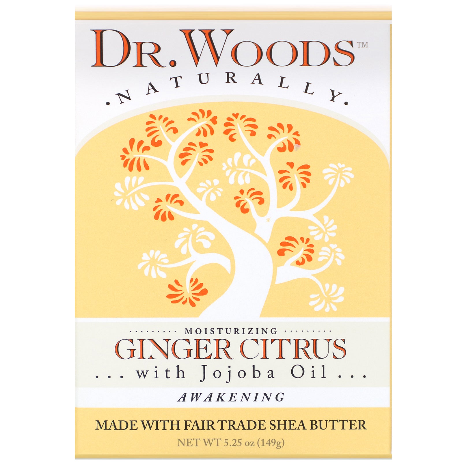 Dr. Woods, Bar Soap, Ginger Citrus, 5.25 oz (149 g)