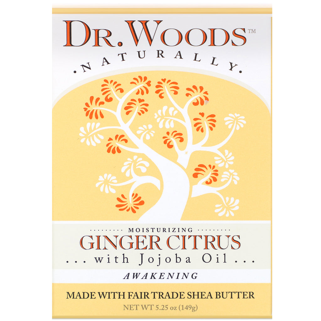 Dr. Woods, Bar Soap, Ginger Citrus, 5.25 oz (149 g)