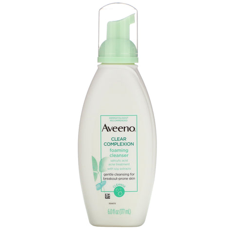 Aveeno, Active Naturals, Clear Complexion Foaming Cleanser, 6 fl oz (177 ml)