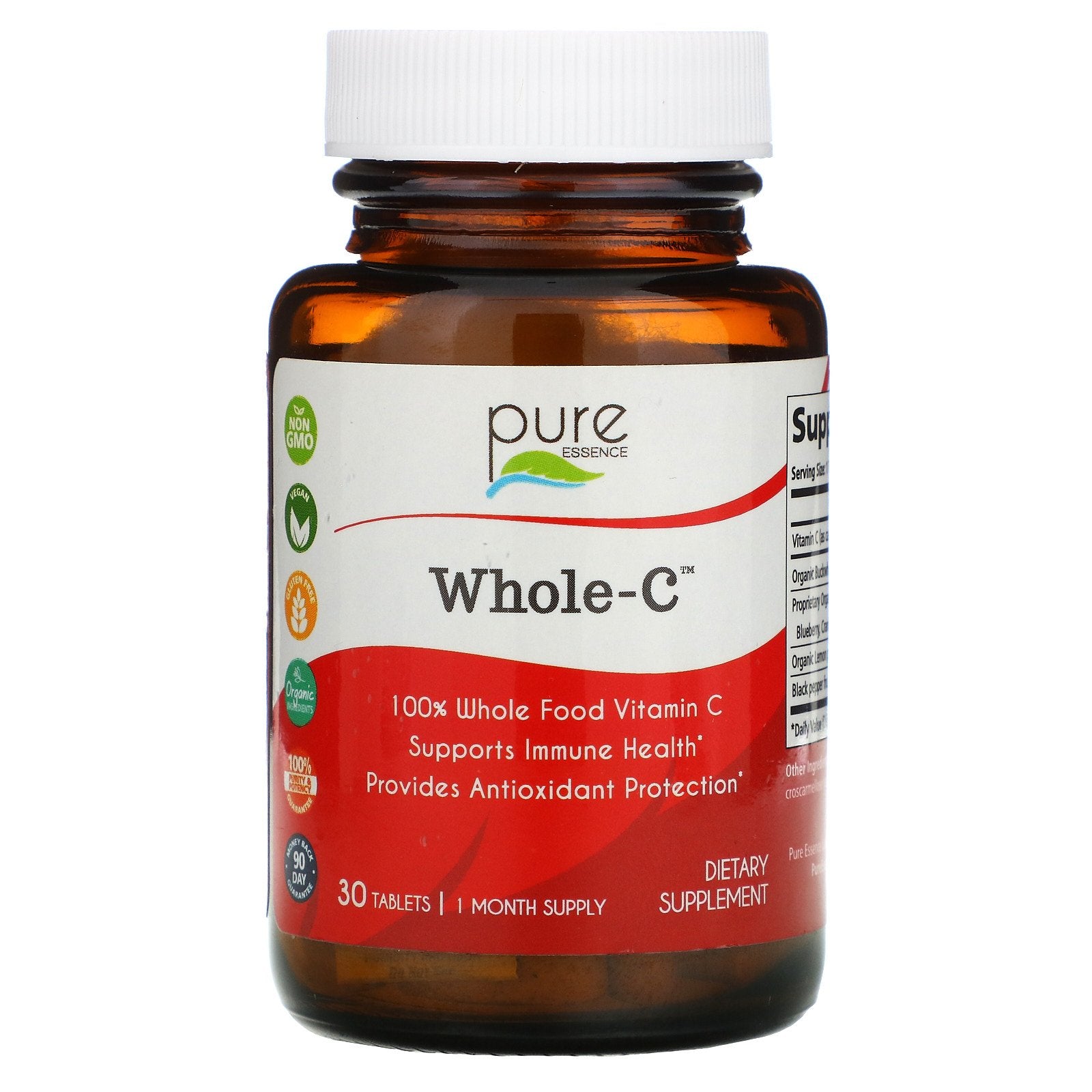 Pure Essence, Whole C, 30 Tablets