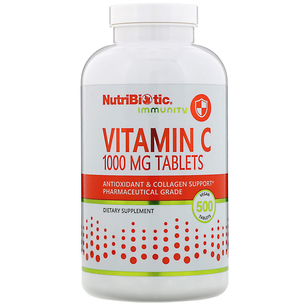 NutriBiotic, Immunity, Vitamin C, 1,000 mg, 500 Vegan Tablets