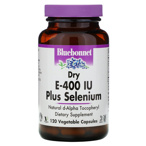 Bluebonnet Nutrition, Dry E-400 IU, Plus Selenium, 120 Vcaps