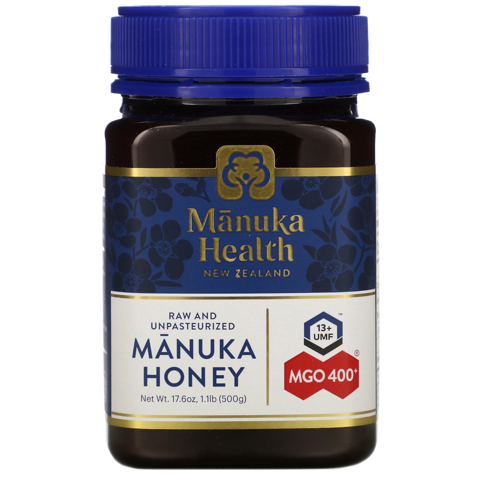 Manuka Health, Manuka Honey, MGO 400+, 1.1 lb (500 g)