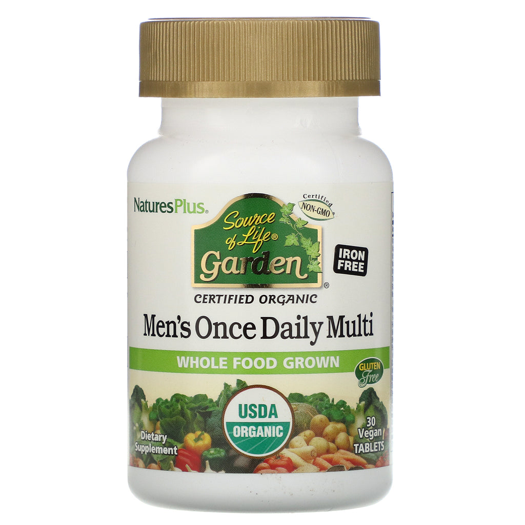 Nature's Plus, Source of Life Garden, Men's Once Daily Multi, 30 Vegan Tablets