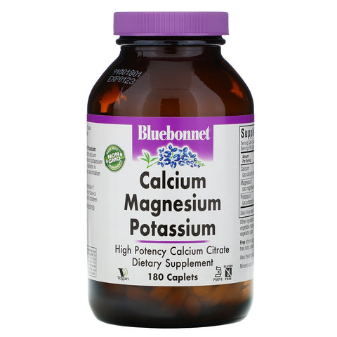 Bluebonnet Nutrition, Calcium Magnesium Potassium, 180 Caplets