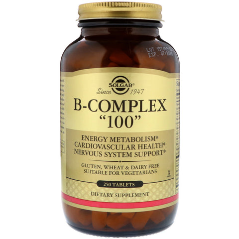 Solgar, B-Complex "100", 250 Tablets