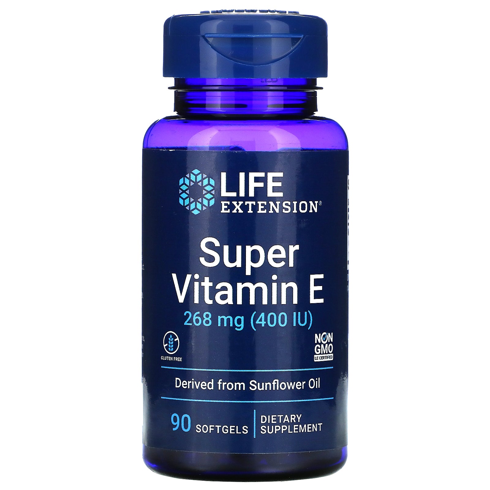 Life Extension, Super Vitamin E, 268 mg (400 IU), 90 Softgels