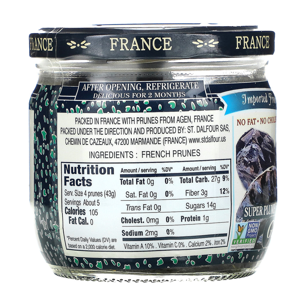 St. Dalfour, Giant French Prunes with Pits, 7 oz (200 g)