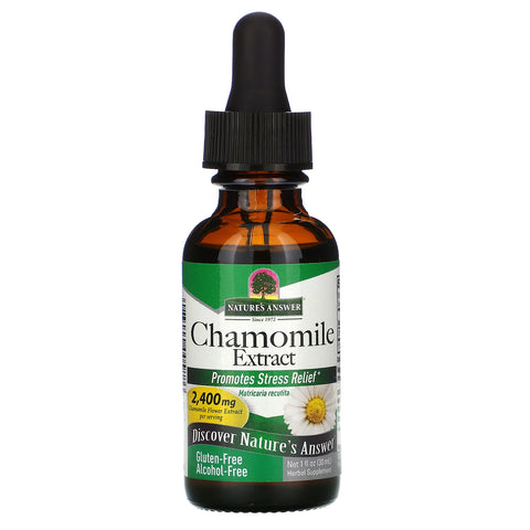 Nature's Answer, Chamomile Extract, Alcohol Free, 2,400 mg, 1 fl oz (30 ml)