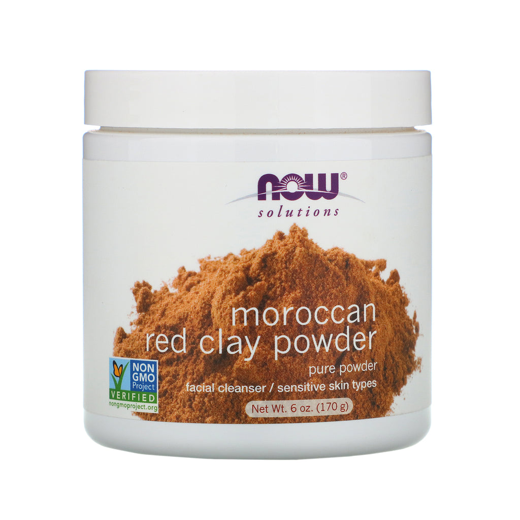 Now Foods, Solutions, Moroccan Red Clay Powder, 6 oz (170 g)