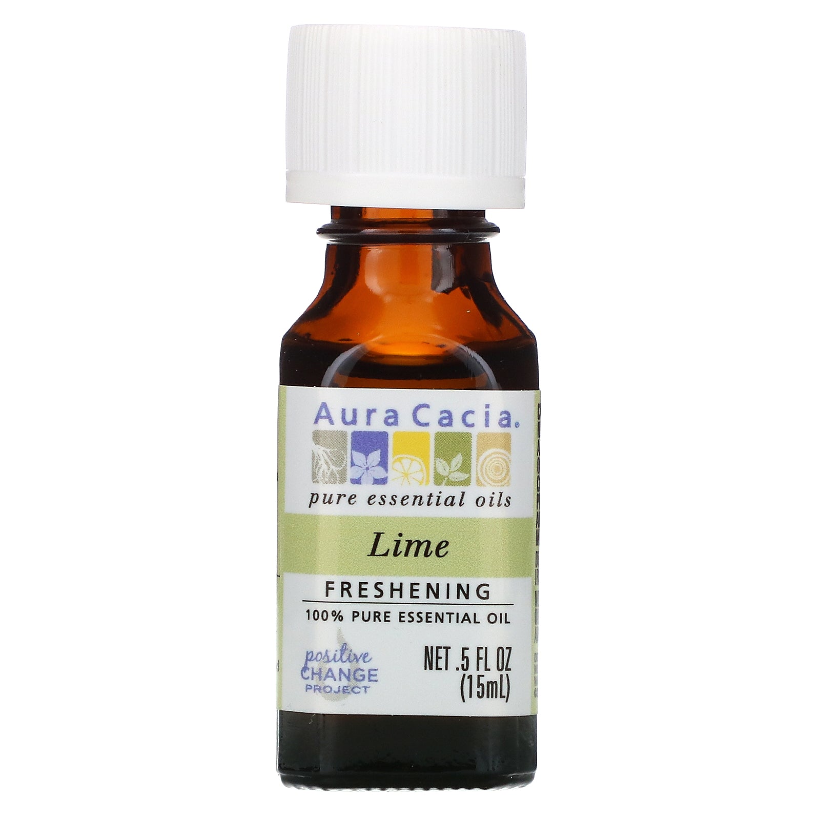 Aura Cacia, 100% Pure Essential Oil, Lime, .5 fl oz (15 ml)
