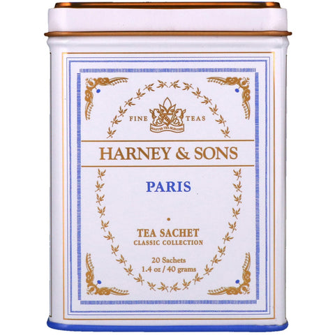 Harney & Sons, Fine Teas, Paris Tea, 20 Tea Sachets, 1.4 oz (40 g)