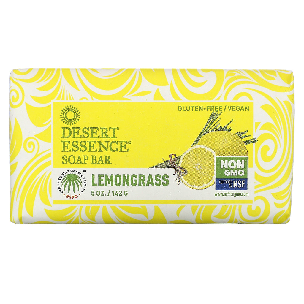 Desert Essence, Soap Bar, Lemongrass, 5 oz (142 g)