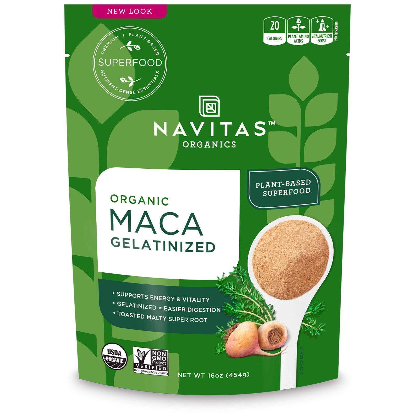 Navitas Organics, Organic Maca, Gelatinized, 16 oz (454 g)