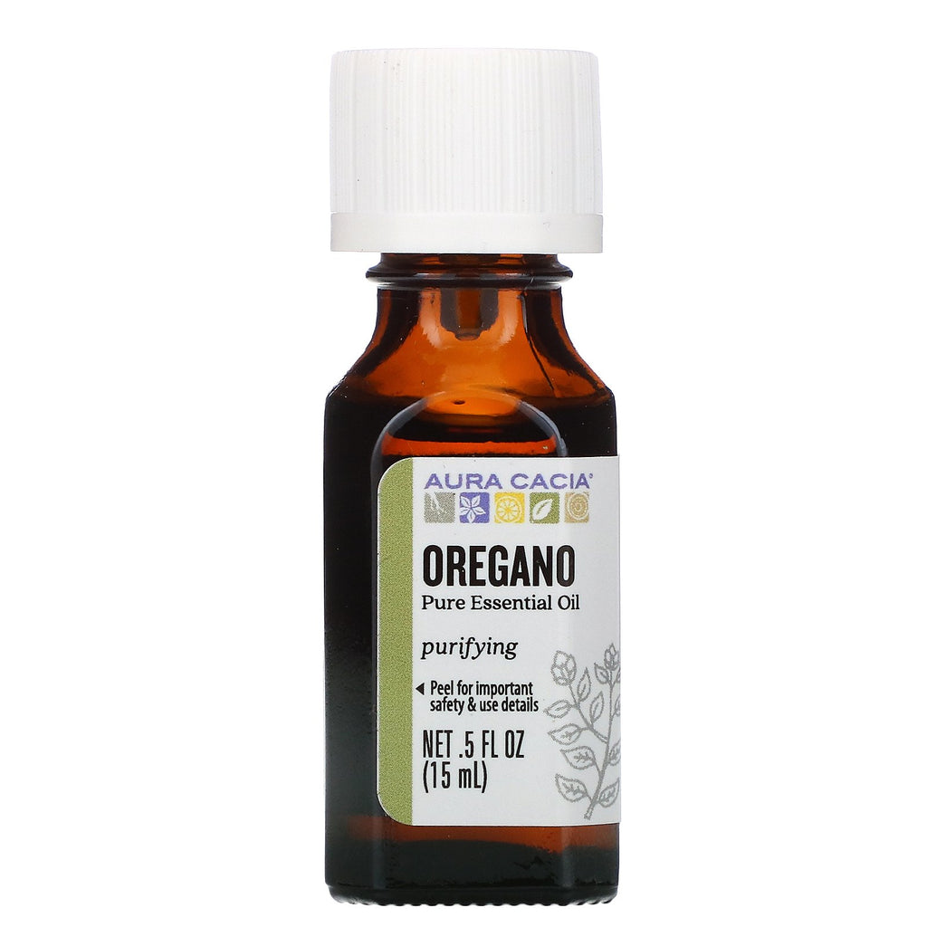Aura Cacia, Pure Essential Oil, Oregano, .5 fl oz (15 ml)